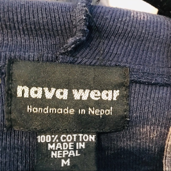 Boho Embroidered Zip Up Jacket Handmade in Nepal - Picture 5 of 6